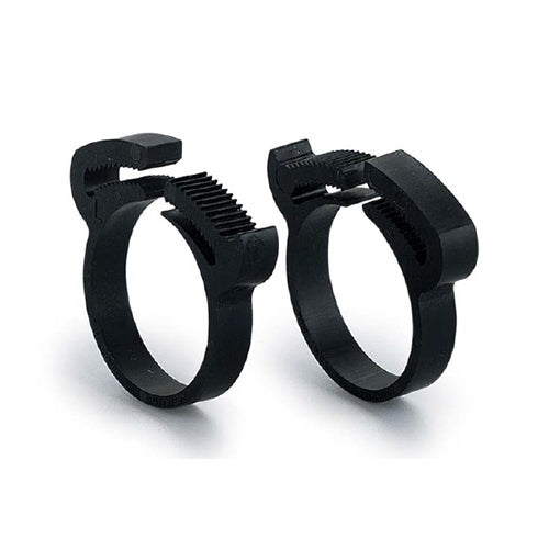 COPPIA FASCETTE A SCATTO IN NYLON PER FORCELLE DA 45 MM A 50 MM