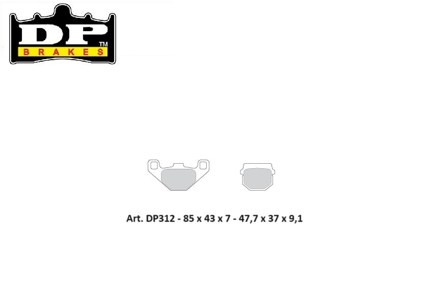 PASTIGLIE FRENO POSTERIORI DP SINTERIZZATE STD APRILIA Tuono 125 2017-2022
