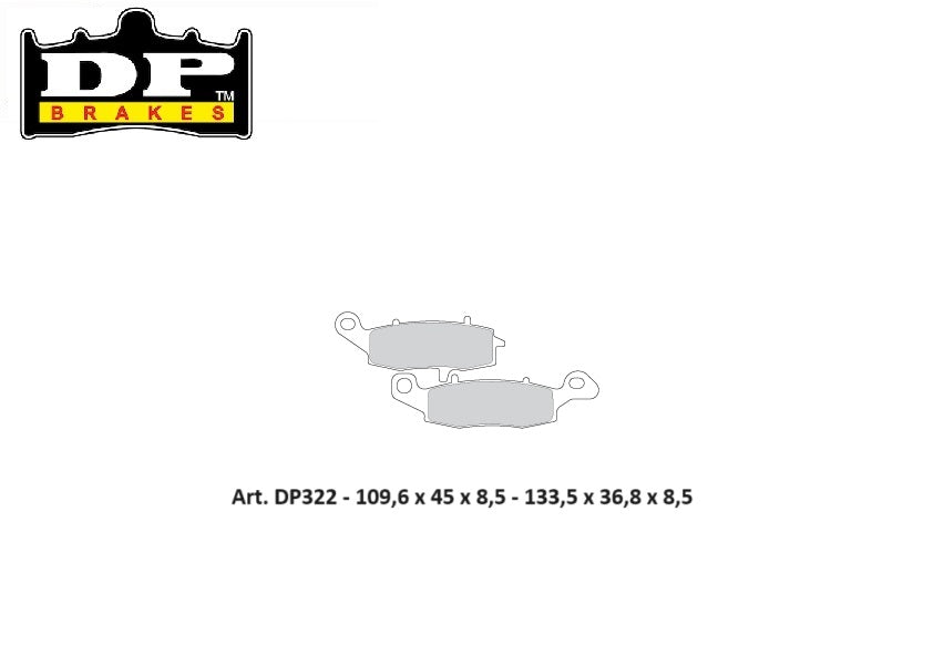 PASTIGLIE FRENO ANTERIORI DP SINTERIZZATE STD KAWASAKI VN 1600 Classic 2003-2008