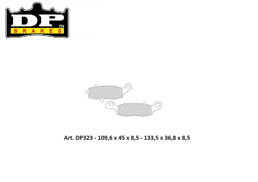 PASTIGLIE FRENO ANTERIORI DP SINTERIZZATE STD SUZUKI GSX 750 Doppio disco anteriore - Per disco lato DX 1998-2006