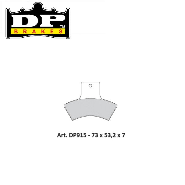 PASTIGLIE FRENO POSTERIORI DP SINTERIZZATE STD POLARIS 500 Sportsman Scrambler 4 x 4 1998-2004