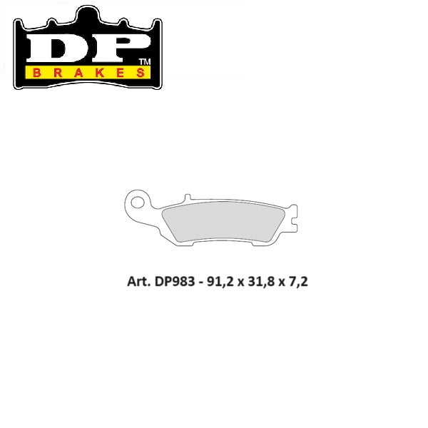 PASTIGLIE FRENO ANTERIORI DP SINTERIZZATE STD YAMAHA YZ 450 F 2008-2019