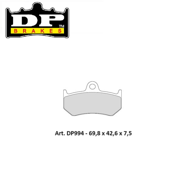 PASTIGLIE FRENO POSTERIORI DP SINTERIZZATE STD MV AGUSTA Brutale 750 2001-2005