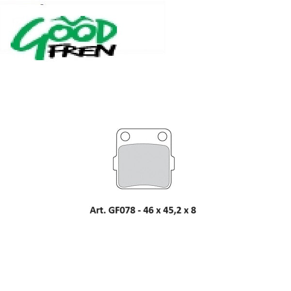 PASTIGLIE FRENO POSTERIORI GOOD FREN SEMISINTERIZZATE YAMAHA YFZ 350 Banshee 1987-2009