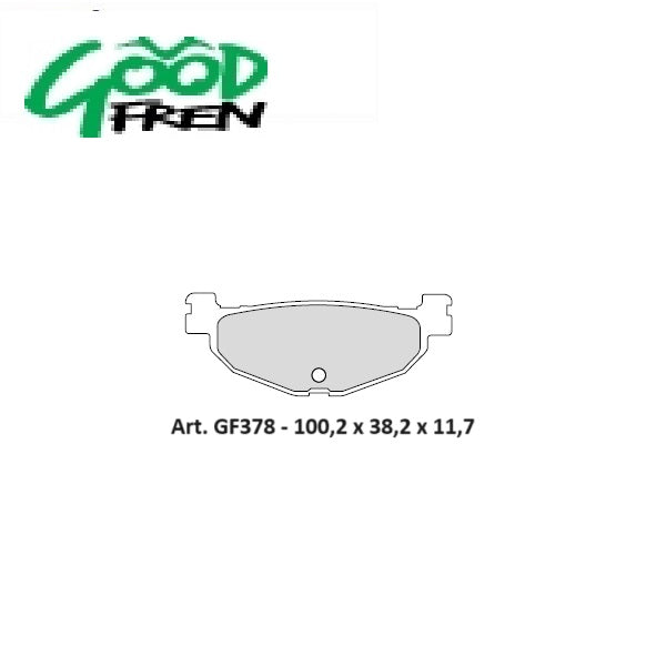 PASTIGLIE FRENO POSTERIORI GOOD FREN SEMISINTERIZZATE YAMAHA XP 530 T-Max 2012-2019