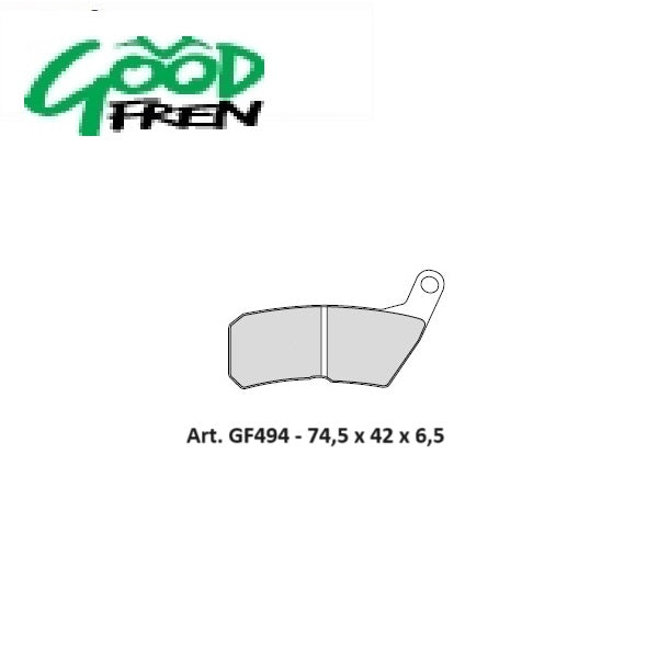 PASTIGLIE FRENO ANTERIORI GOOD FREN SEMISINTERIZZATE HM CRE 50 2007-2012