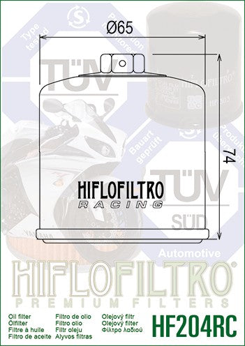 FILTRO OLIO HIFLO RACING TRIUMPH 800 2011-2016