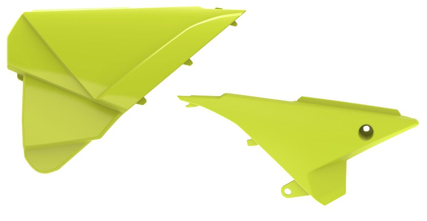 POLISPORT - COPERCHI LATERALI CASSA FILTRO BETA RR 390 2015-2019 COLORE: GIALLO FLUO