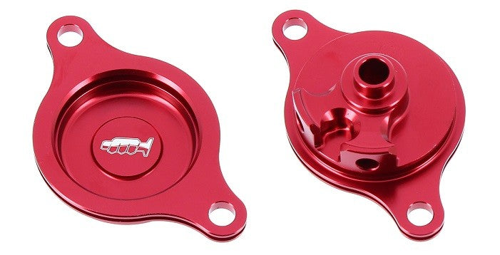 COPERCHIO FILTRO OLIO HONDA CRF 450 R 2009-2016 Rosso