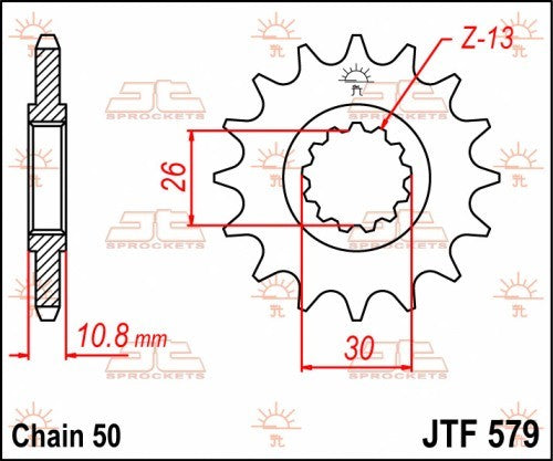 PIGNONE ACCIAIO JT Passo 530 - 16 denti - Versione Gommata YAMAHA MT-01 2005-2011