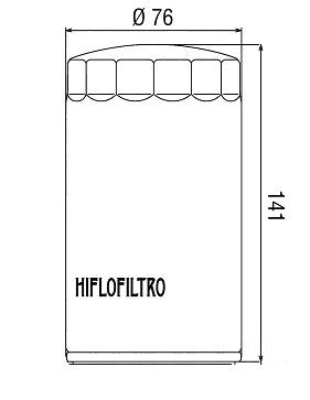 FILTRO OLIO HIFLO HARLEY DAVIDSON FXDL Dyna Low Rider 1993-1998
