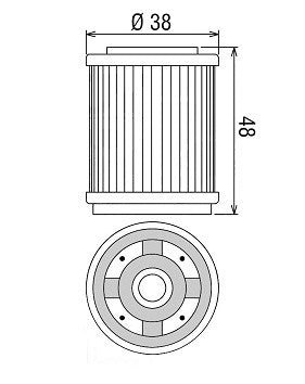 FILTRO OLIO HIFLO YAMAHA XC 125 Cygnus 1995-2003