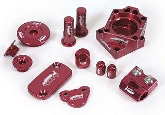 KIT PARTI ANODIZZATE HONDA CRF 450 R 2004-2008 Colore: Rosso