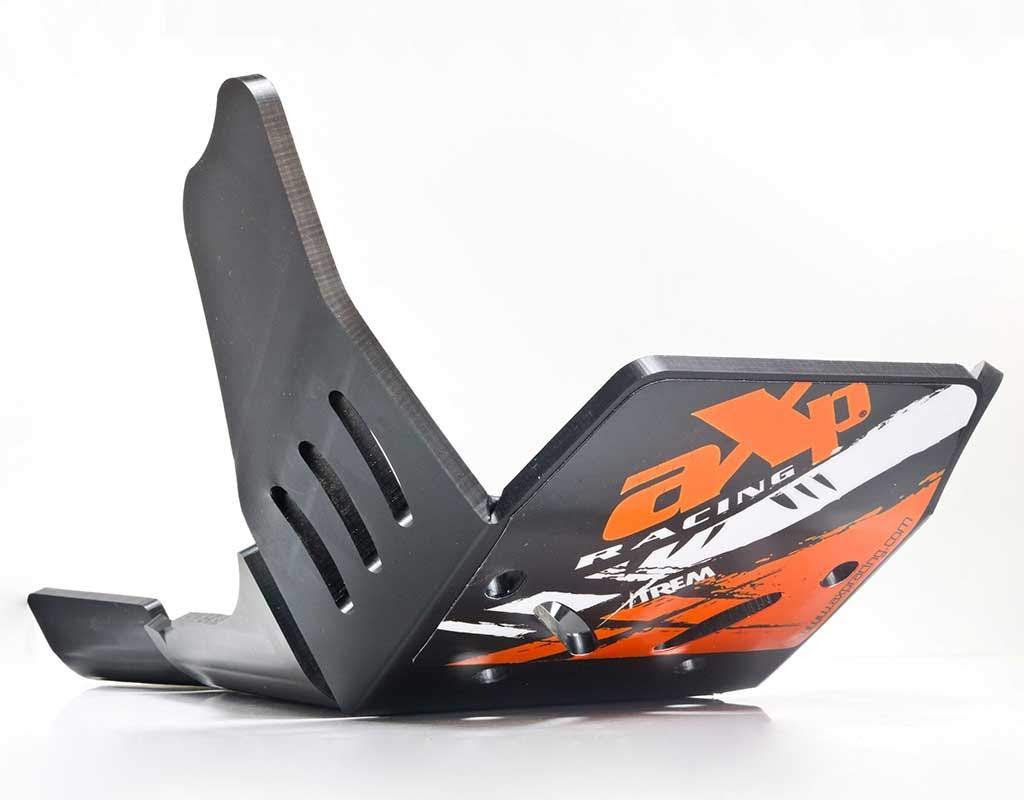 Piastra paramotore Xtrem AXP RACING 8mm con protezione leverismi KTM 500 EXC 2017-2023