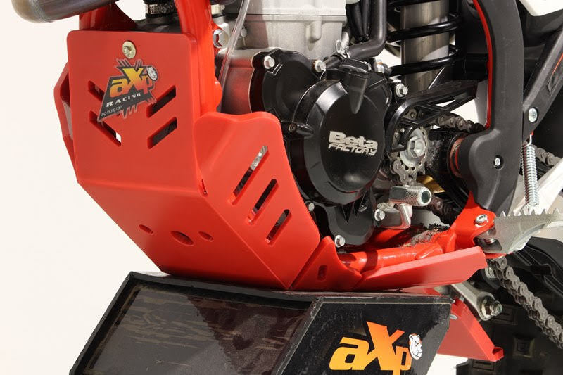 Piastra paramotore Xtrem AXP RACING 8mm con protezione leverismi BETA RR 390 2020-2023