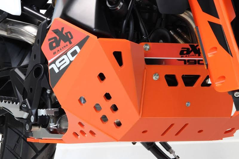 Piastra paramotore Xtrem AXP RACING 8mm con protezione leverismi KTM 890 Adventure 2021-2022