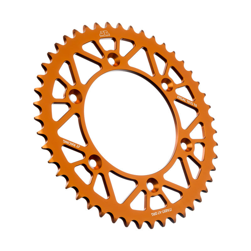 CORONA ERGAL JT RACELITE 47 denti - Colore Arancione KTM 300 EXC 1998-2023