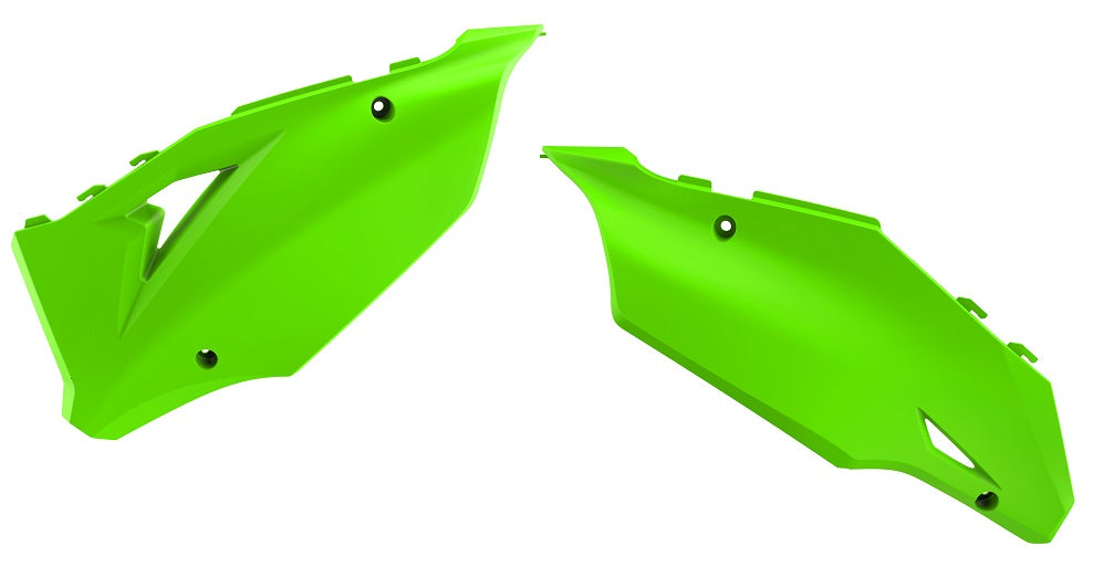 POLISPORT - KIT RESTYLING COMPLETO KX E RICAMBI KAWASAKI KX 250 2003-2008 DESCRIZIONE: PORTANUMERI LATERALI PER KIT RESTYLING