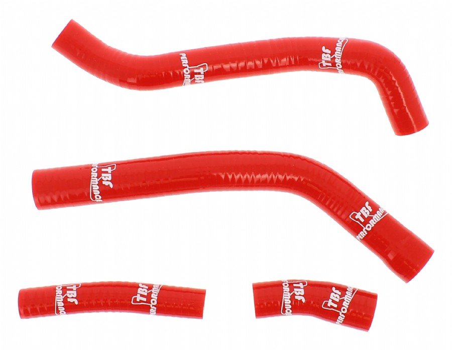 KIT MANICOTTI RADIATORE TBF PERFORMANCE YAMAHA YZ 450 F 2014-2017 COLORE ROSSO
