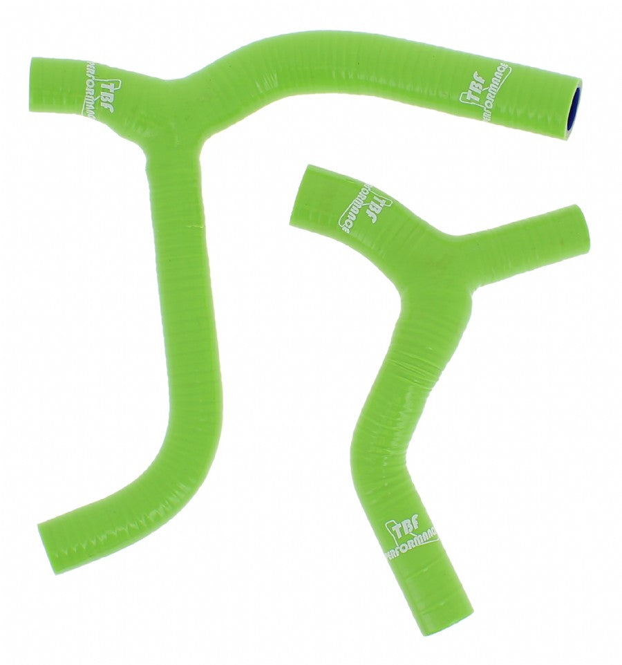 KIT MANICOTTI RADIATORE TBF PERFORMANCE KAWASAKI KX 450 F 2016-2018 COLORE VERDE