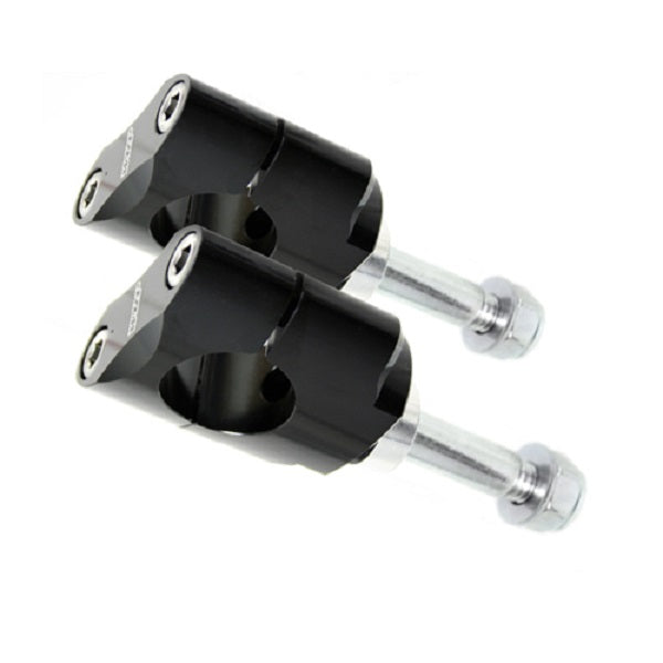 KIT ATTACCHI MANUBRIO 28.6 MM BASSI NERI