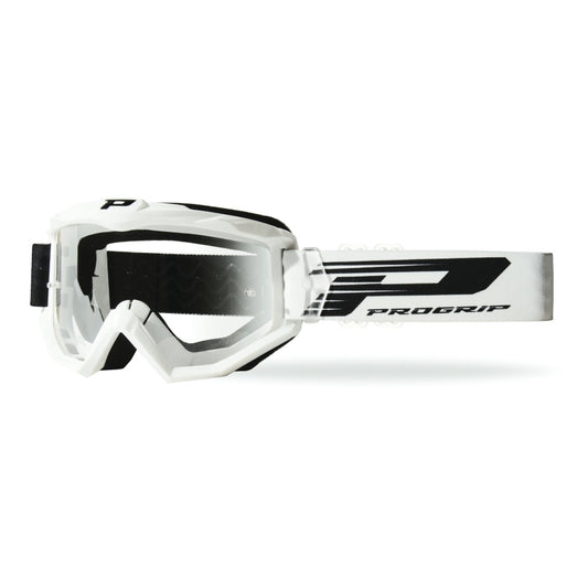 MASCHERA PRO GRIP ATZAKI - BIANCA LENTE TRASPARENTE