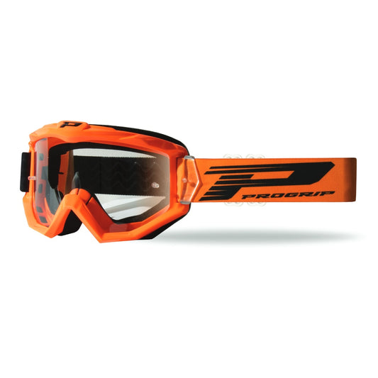 MASCHERA PRO GRIP ATZAKI - ARANCIONE LENTE TRASPARENTE