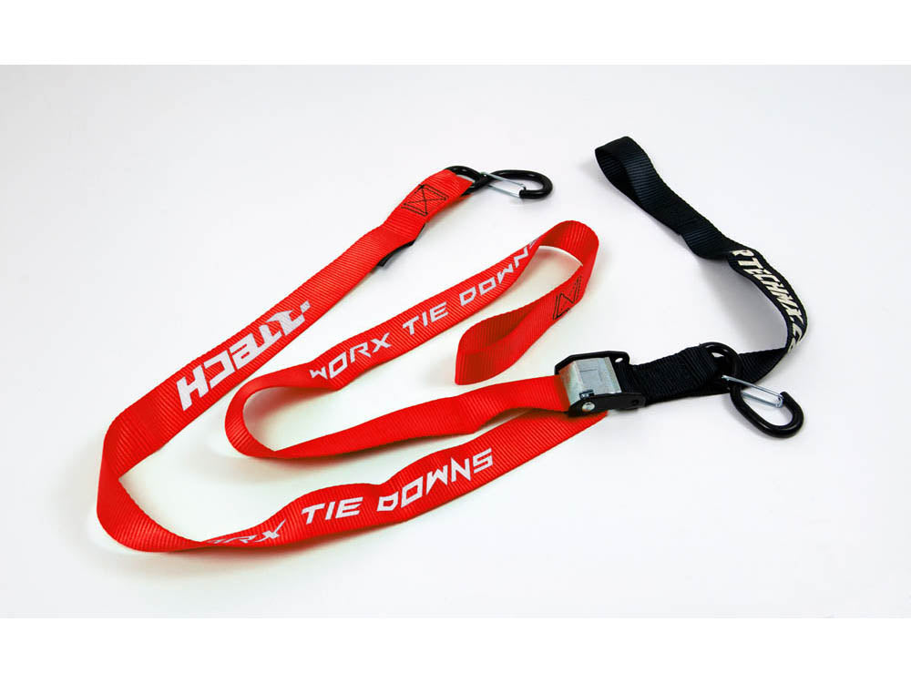 COPPIA CINGHIE COLORATE RINFORZATE ROSSE - LARGHEZZA 38MM - LUNGHEZZA 2MT