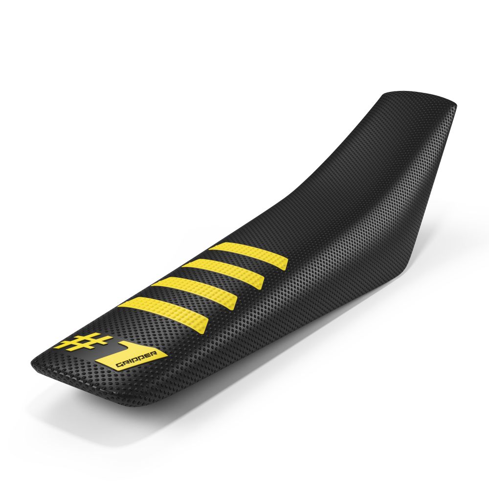 COPRISELLA UNIVERSALE ONEGRIPPER - RIBBED NERO E GIALLO