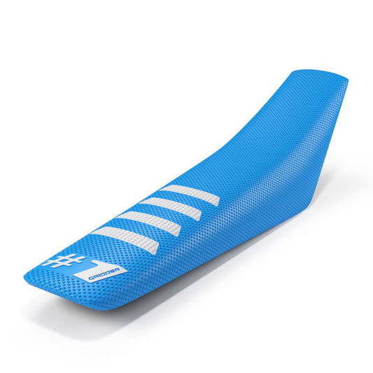 COPRISELLA UNIVERSALE ONEGRIPPER - RIBBED AZZURRO E BIANCO