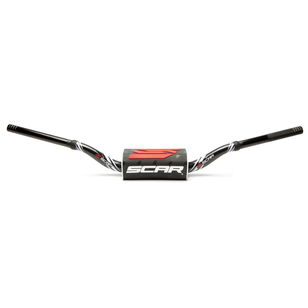 MANUBRIO SCAR 28.6 MM O2 GRAPHIC COLOUR PIEGA MCGRATH NERO-NERO