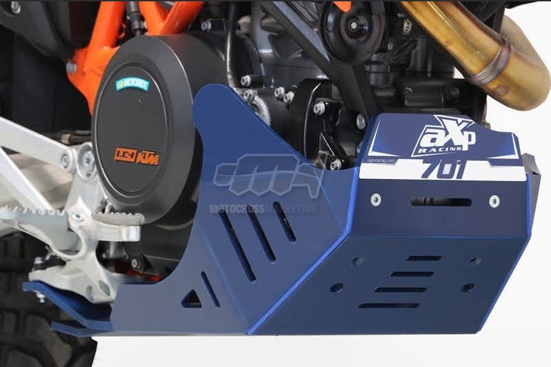 Piastra paramotore Xtrem AXP RACING 8mm con protezione leverismi HUSQVARNA 701 Supermoto 2017-2022