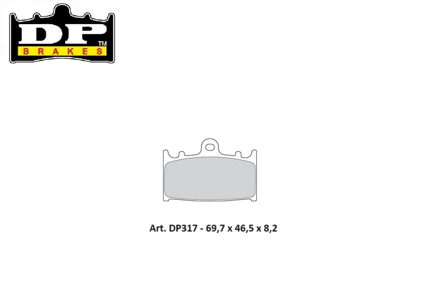 PASTIGLIE FRENO ANTERIORI DP SINTERIZZATE STD KAWASAKI VN 1700 2009-2021
