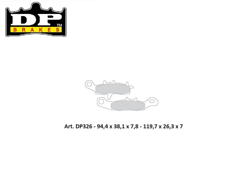 PASTIGLIE FRENO ANTERIORI DP SINTERIZZATE STD KAWASAKI KX 80 1997-2000