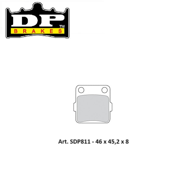 PASTIGLIE FRENO POSTERIORI DP SINTERIZZATE STD KAWASAKI KX 80 1988-2000