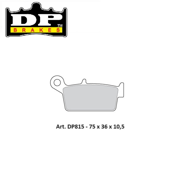 PASTIGLIE FRENO POSTERIORI DP SINTERIZZATE STD KAWASAKI KX 500 1996-2004