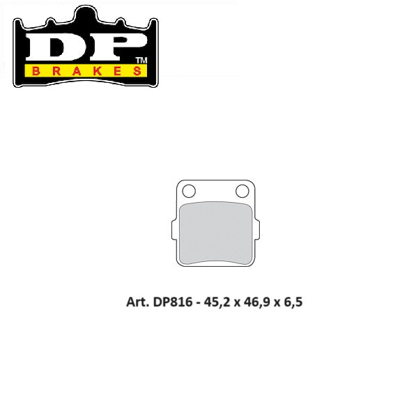 PASTIGLIE FRENO POSTERIORI DP SINTERIZZATE STD YAMAHA YZ 80 1993-2001