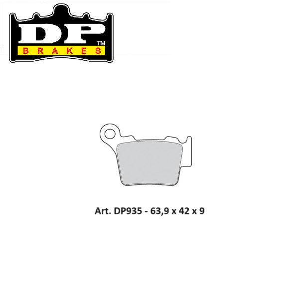 PASTIGLIE FRENO POSTERIORI DP SINTERIZZATE STD SHERCO 250 SE-R 2014-2023