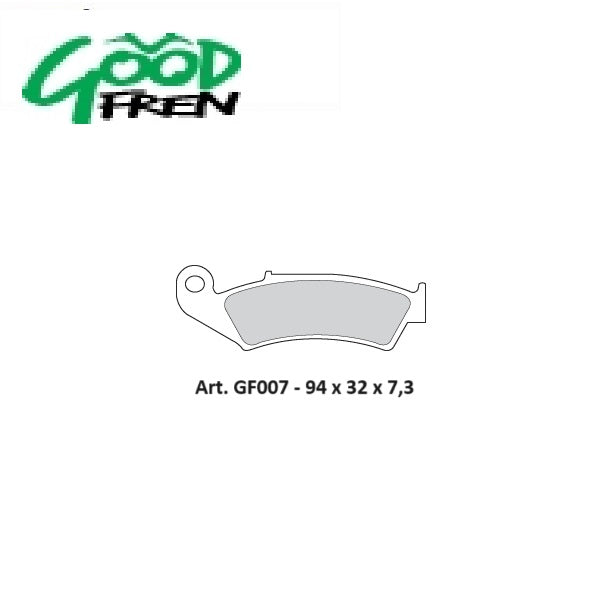 PASTIGLIE FRENO ANTERIORI GOOD FREN SEMISINTERIZZATE HONDA CR 250 1987-1995