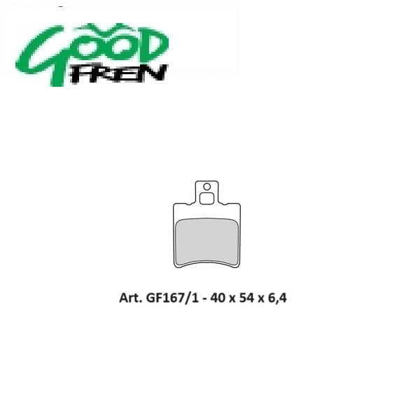 PASTIGLIE FRENO ANTERIORI GOOD FREN SEMISINTERIZZATE MBK Nitro 50 1997-0