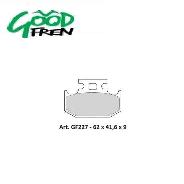 PASTIGLIE FRENO POSTERIORI GOOD FREN SEMISINTERIZZATE SUZUKI DR 650 1996-2022