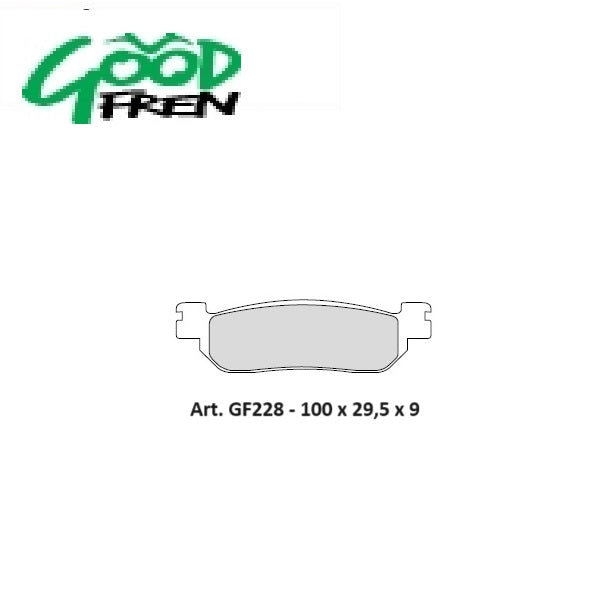PASTIGLIE FRENO POSTERIORI GOOD FREN SEMISINTERIZZATE YAMAHA X-City 250 2008-2013