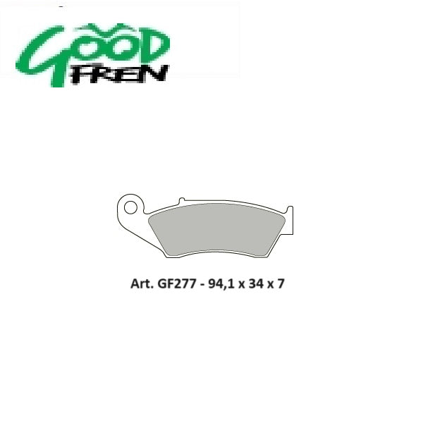 PASTIGLIE FRENO ANTERIORI GOOD FREN SEMISINTERIZZATE HONDA CRF 450 X 2005-2016
