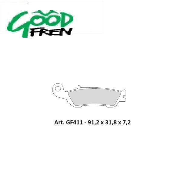 PASTIGLIE FRENO ANTERIORI GOOD FREN SEMISINTERIZZATE YAMAHA YZ 450 F 2008-2019