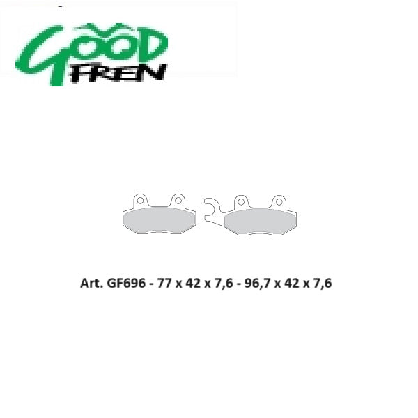 PASTIGLIE FRENO ANTERIORI GOOD FREN SEMISINTERIZZATE KAWASAKI KX 250 1989-1993