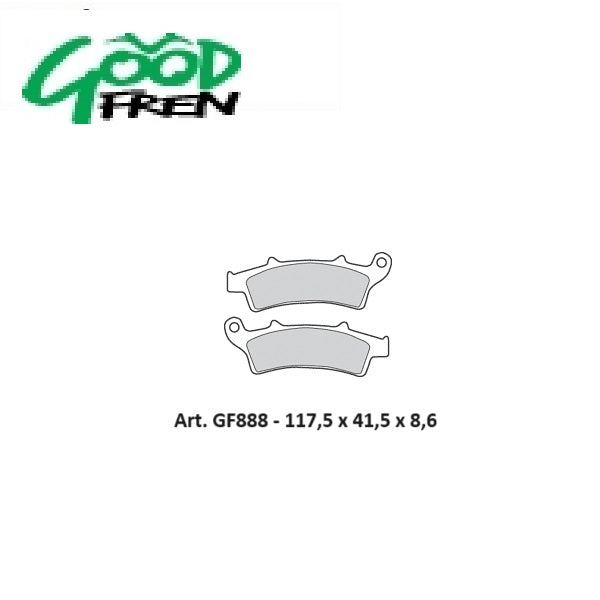 PASTIGLIE FRENO ANTERIORI GOOD FREN SEMISINTERIZZATE APRILIA Atlantic 125 2003-2011