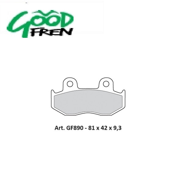 PASTIGLIE FRENO ANTERIORI GOOD FREN SEMISINTERIZZATE HONDA @ 150 2000-0