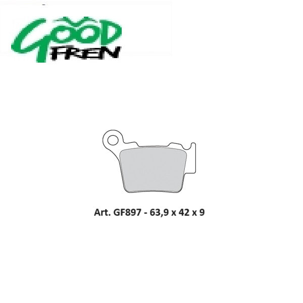 PASTIGLIE FRENO POSTERIORI GOOD FREN SEMISINTERIZZATE HUSQVARNA 511 TE 2011-2013