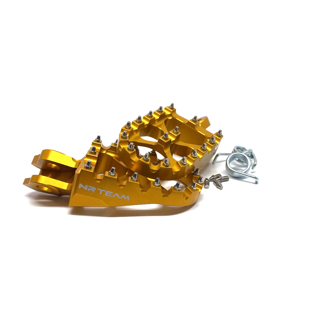 COPPIA PEDANE IN ERGAL SUZUKI RMZ 450 (08-23) ORO