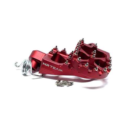 COPPIA PEDANE IN ERGAL KTM 450 EXC-F (24) ROSSE